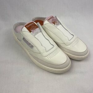 Reebok Cream and Pink Casual Slip-Ons
